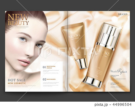 Cosmetic magazine design 44996504