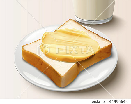 Butter spreading on bread 44996645