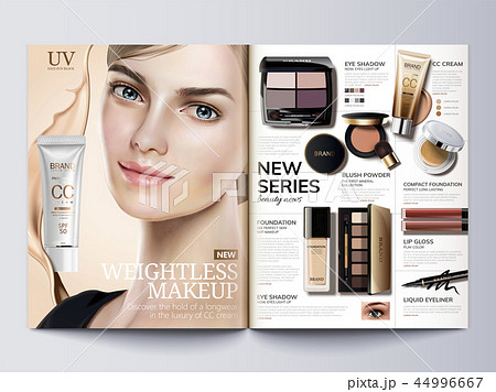 Cosmetic magazine template Cosmetic magazine template 44996667