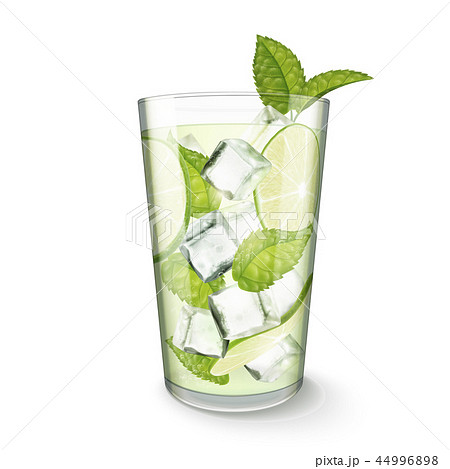 Mojito Drink In Glass Cupのイラスト素材