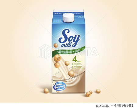 Soy milk carton package Soy milk carton package 44996981