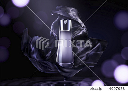 Blank skincare container with satin Blank skincare container with satin 44997028