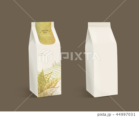 Green tea leaves package 44997031
