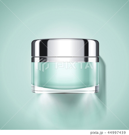Aquamarine cosmetic jar 44997439