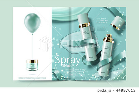 Cosmetic magazine template 44997615