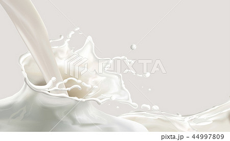 Milk splashing effect 44997809