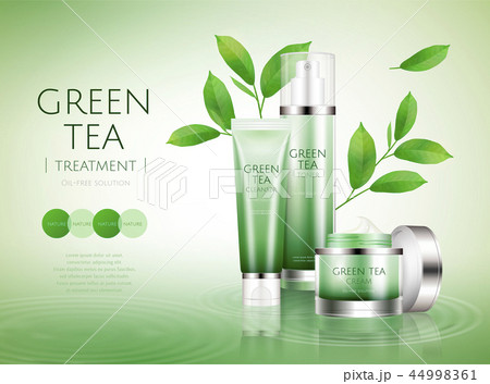 Green tea cosmetic set Green tea cosmetic set 44998361