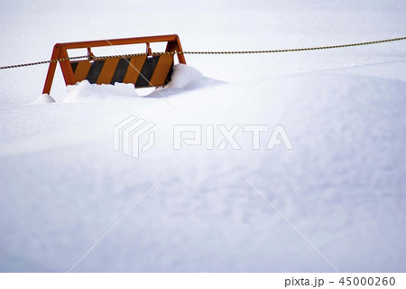 積雪とトラ柵 45000260