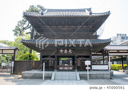 東京都 港区高輪 泉岳寺 山門 東京都 港区高輪 泉岳寺 山門 45000561