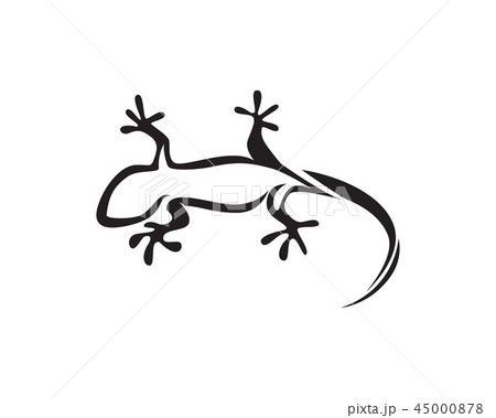Lizard Chameleon Gecko Silhouette のイラスト素材