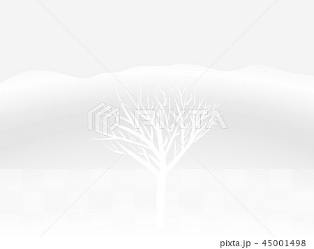 冬のイラスト グレー 背景素材のイラスト素材 45001498 Pixta