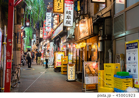 新宿西口思い出横丁の写真素材