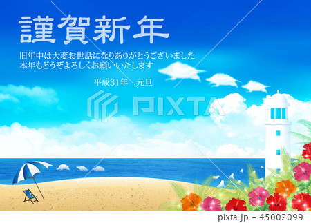 亥　海　年賀状　背景  45002099