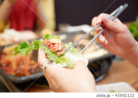 韓国　女子旅　韓国料理　食事 45002122