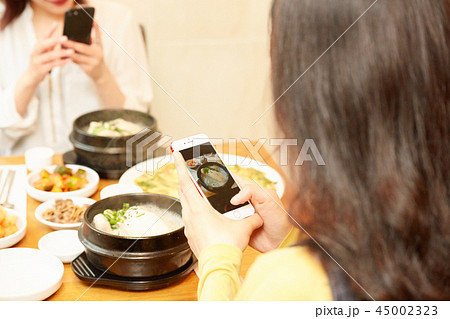 韓国　女子旅　韓国料理　食事 45002323