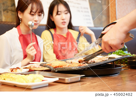 韓国　女子旅　韓国料理　食事 45002402
