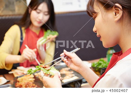 韓国　女子旅　韓国料理　食事 45002407