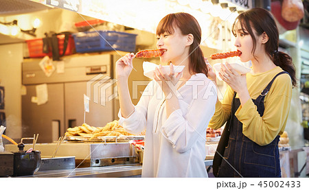 韓国　女子旅　屋台グルメ 45002433