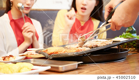 韓国　女子旅　韓国料理　食事 45002510