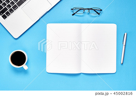 Black screen notebook blank and laptop. 45002816