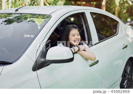 Vacation time and travel, beautiful young women. 45002909