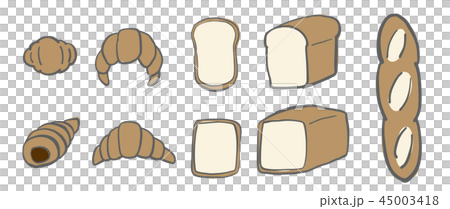いろいろなパン 手描き いろいろなパン 手描き 45003418