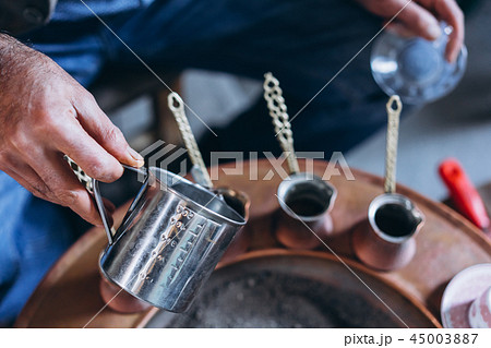 traditional coffee in the Turks, close view 45003887