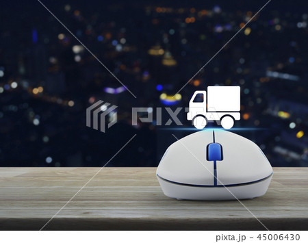 Business truck transportation online concept Business truck transportation online concept 45006430