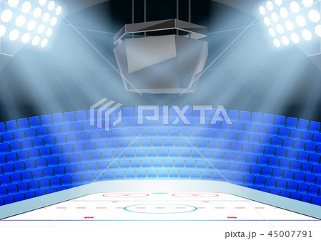 Backgrounds of ice hockey arena 45007791