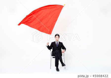 旗 ビジネスマン 男 45008422