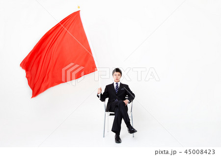 旗 ビジネスマン 男 45008423