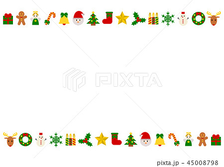 クリスマス 背景イラスト ラインのイラスト素材 45008798 Pixta