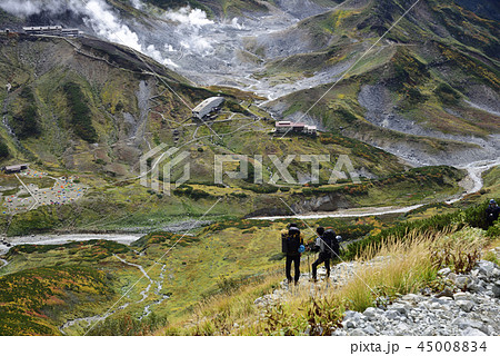 雷鳥坂を下る登山者 雷鳥坂を下る登山者 45008834