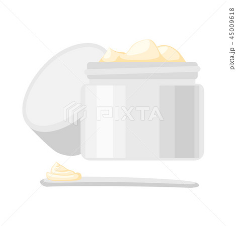 Cartoon open face cream 45009618