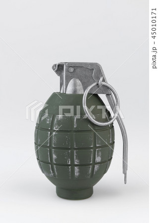 Hand grenade against a white background. Hand grenade against a white background. 45010171