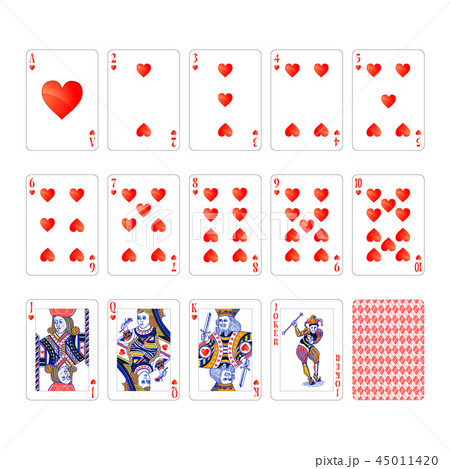 Playing Cards - Hearts Suit Stock Image - Image of hearts, joker: 28467725