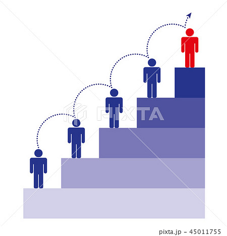 Levels. Successful business motivation concept, chart with business people. Levels. Successful business motivation concept, chart with business people. 45011755