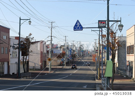 北海道　羽幌　羽幌町の街並み 45013038
