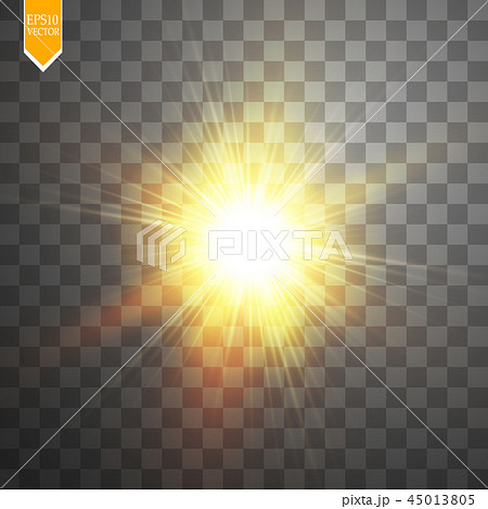 Glow light effect. Starburst with sparkles. Glow light effect. Starburst with sparkles. 45013805