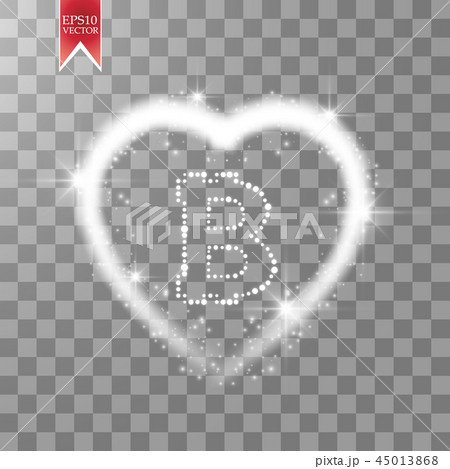 Bitcoin on the transparent background. 45013868
