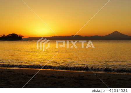 長者ヶ崎・夕景 45014521