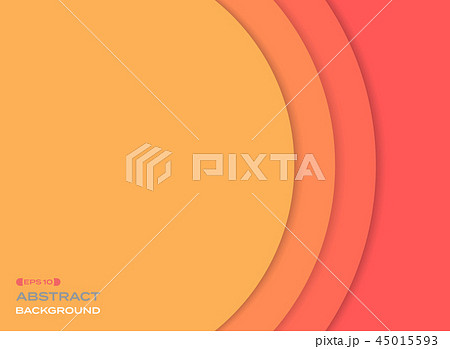 Abstract of paper cut sun orange tone color. 45015593