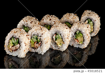 A lot of sushi roll california 45018521
