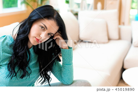 Happy young woman 45019890