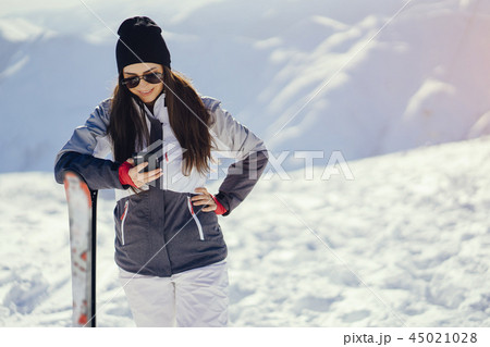 girl with ski girl with ski 45021028