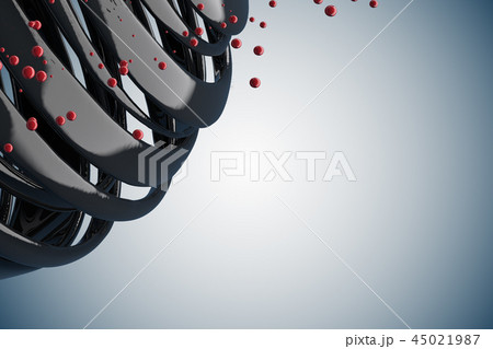 3D striped decorative balls. 45021987