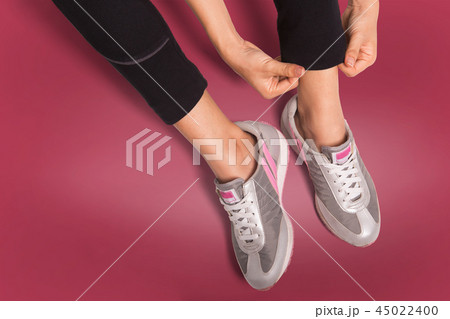 Sports background. Runner feet running Sports background. Runner feet running 45022400