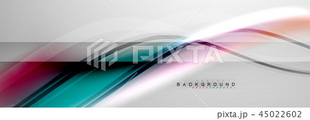 Smooth flowing wave motion concept background 45022602