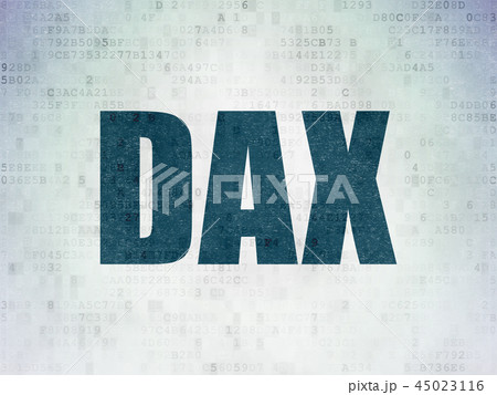 Stock market indexes concept: DAX on Digital Data Paper background 45023116