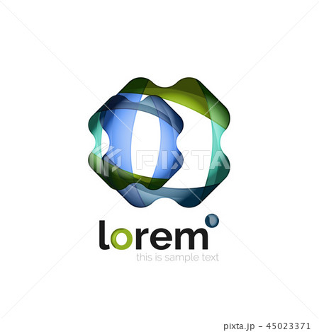 Logo, abstract geometric icon 45023371